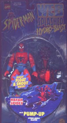ToyBiz Spider-man Web Splasher Action Figure Kayak Spidey for sale online 