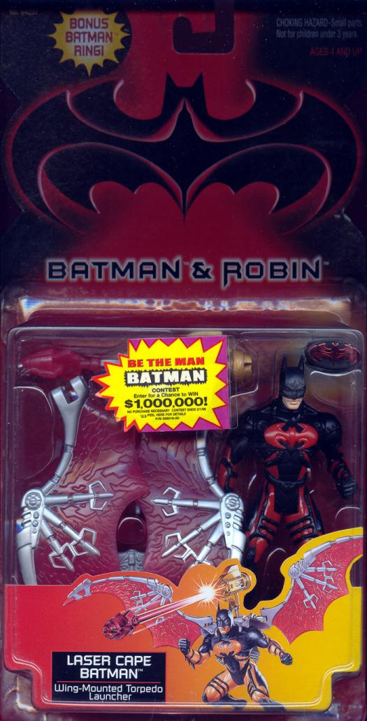 Laser Cape Batman (Batman & Robin, with bonus Batman ring)