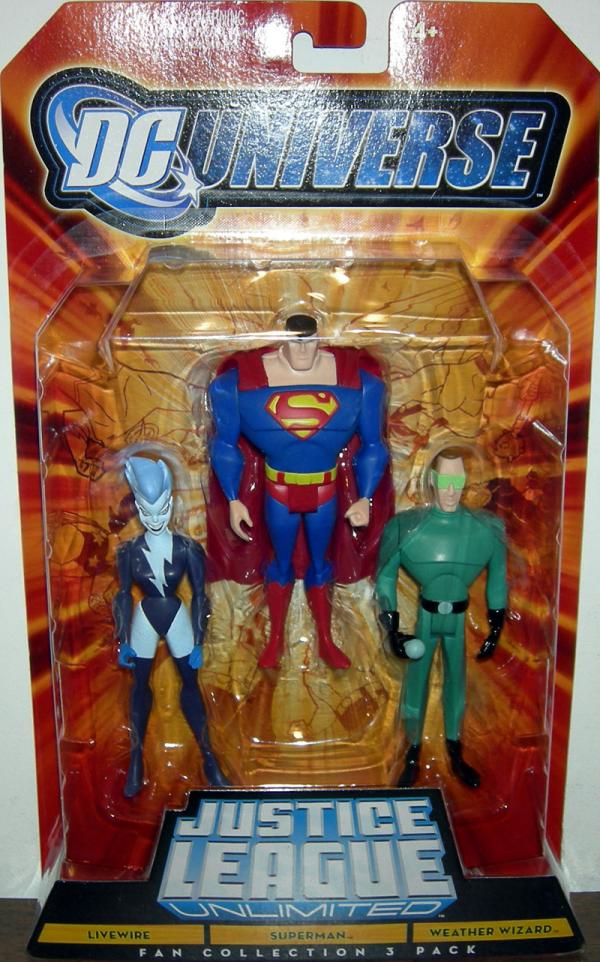 Livewire, Superman & Weather Wizard (Fan Collection 3 Pack)