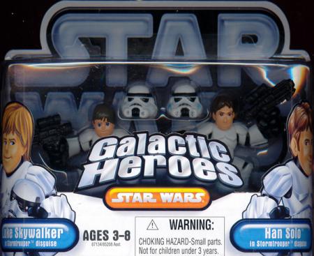 Luke Skywalker & Han Solo in Stormtrooper Disguise (Galactic Heroes)