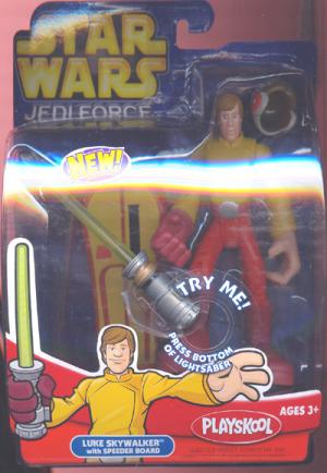 Luke Skywalker with speeder board (Jedi Force)