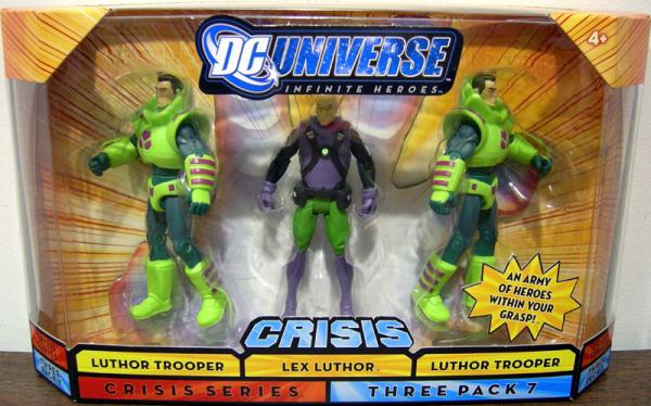 Lex Luthor & Luthor Troopers (Infinite Heroes three pack 7, dark hair)