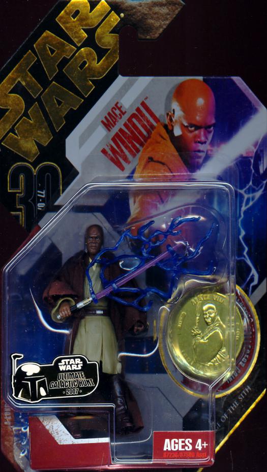 Revenge of The Sith Mace Windu With Coin Star Wars 30th Anniversary Collection 