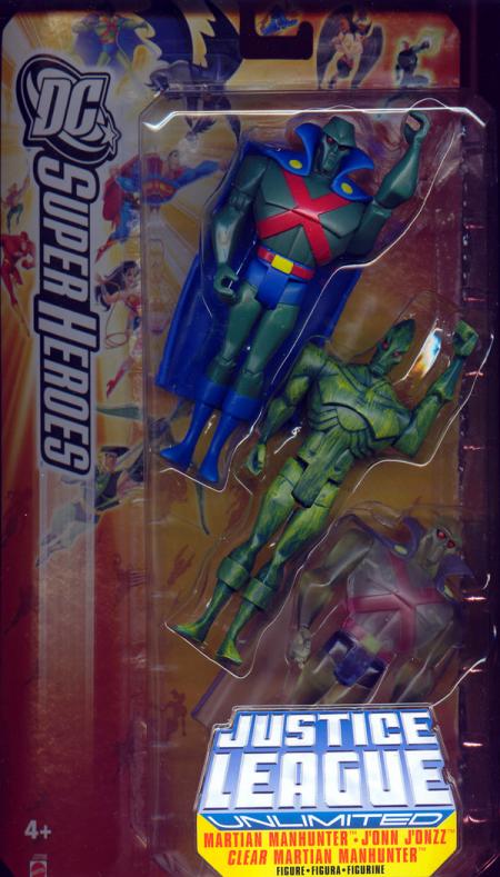 Martian Manhunter, Jonn Jonzz & Clear Martian Manhunter 3-Pack (DC SuperHeroes)
