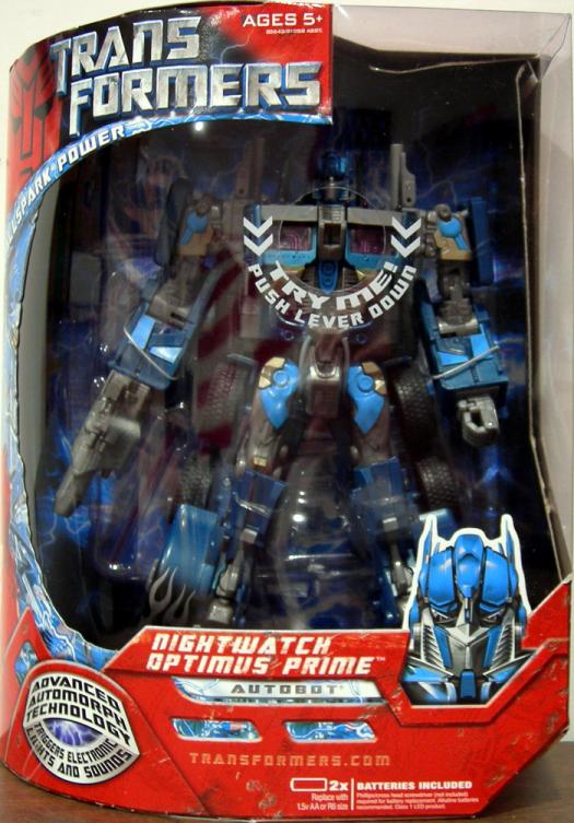 Transformers nightwatch outlet optimus prime