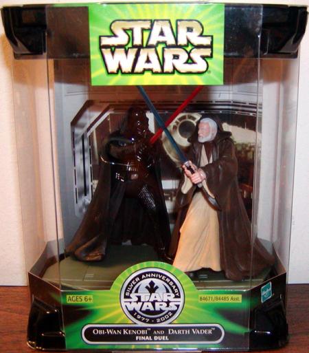 Obi-Wan Kenobi Darth Vader STAR WARS Silver Anniversary Final Duel MIB