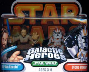 Obi-Wan Kenobi & Orange Clone Trooper (Galactic Heroes)