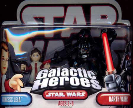 Princess Leia & Darth Vader (Galactic Heroes)