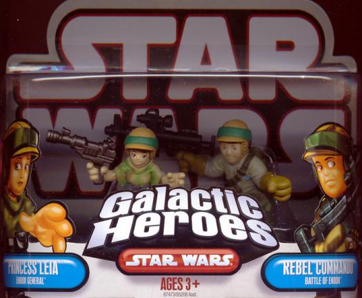 Princess Leia Endor General & Rebel Commando (Galactic Heroes)