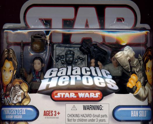 Princess Leia in Boushh disguise & Han Solo (Galactic Heroes)