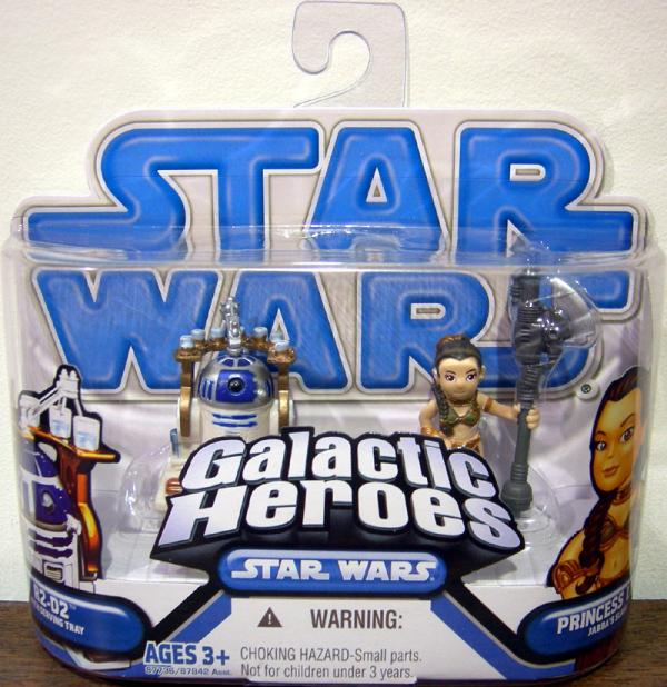 R2-D2 & Princess Leia as Jabba's Slave (Galactic Heroes)