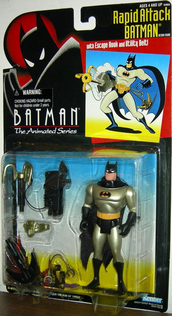 Rapid Attack Batman Action Figure Animated Series Kenner