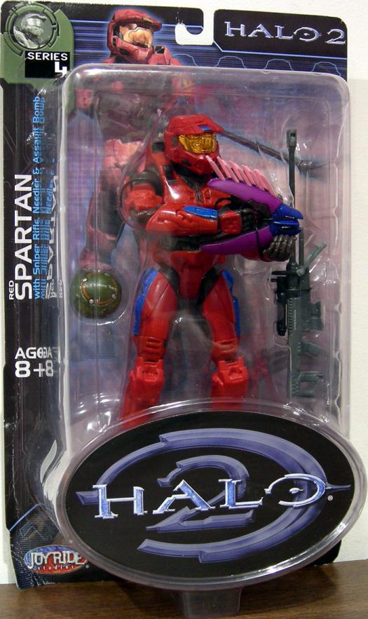 Red Spartan  (Halo 2, series 4, blue stripes)