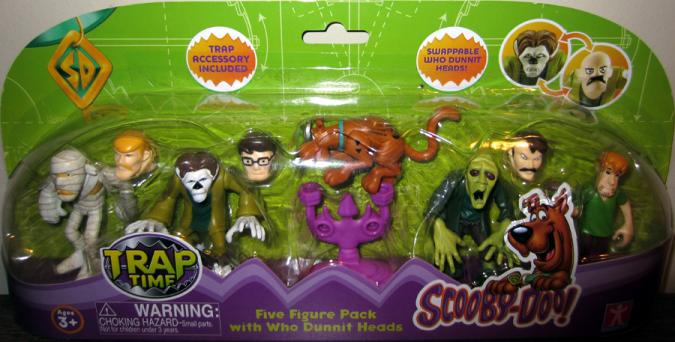 Scooby-Doo Trap Time Five Figure Pack with Who Dunnit Heads (series 1)