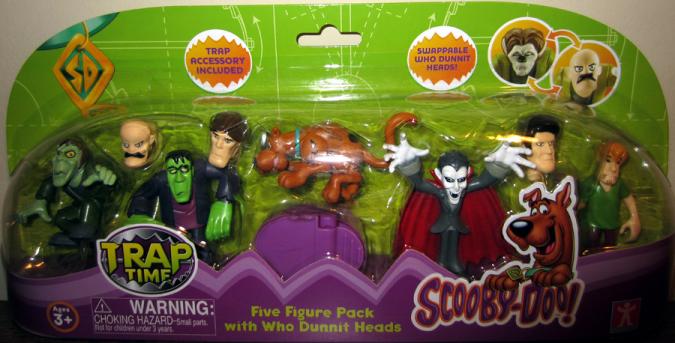 Scooby-Doo Trap Time Five Figure Pack with Who Dunnit Heads (series 2)