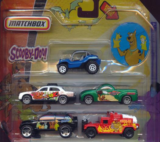 Scooby-Doo Matchbox 5-Pack (with Scooby hand puppets sticker)