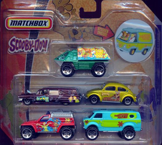 Scooby-Doo Matchbox 5-Pack (with Mystery Machine sticker)