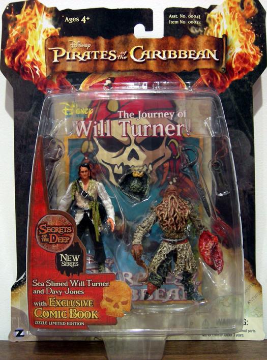 Sea Slimed Will Turner and Davy Jones 2-Pack (3 1/2