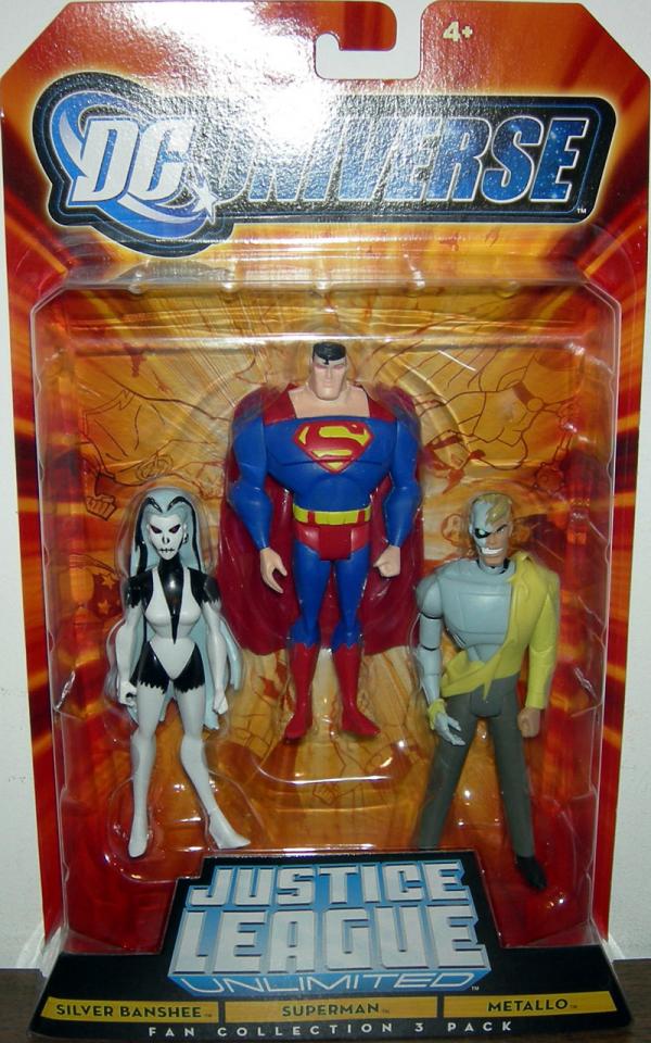 Silver Banshee, Superman & Metallo Fan Collection 3-Pack