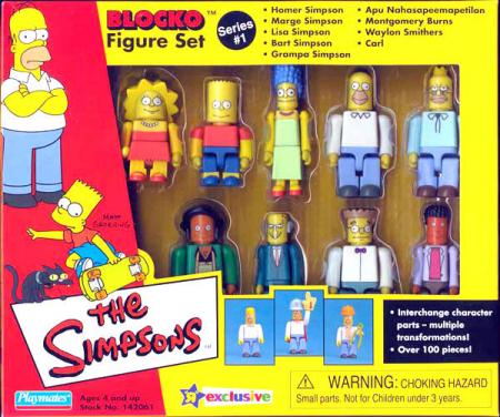 The Simpsons Blocko 9-Piece Set
