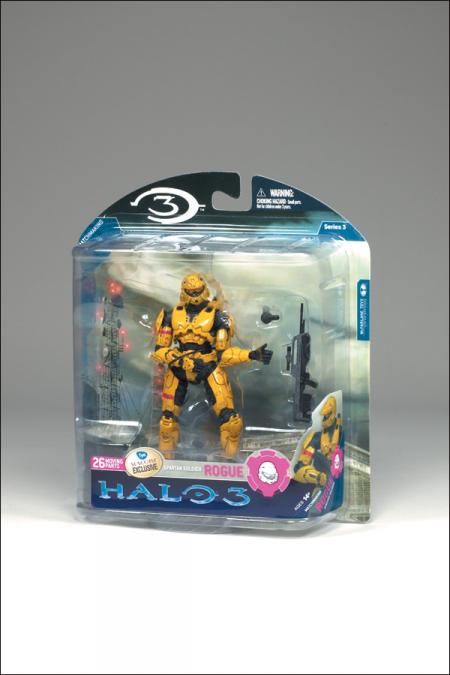 Spartan Soldier Rogue (Halo 3, series 3, gold, FYE Suncoast Exclusive)