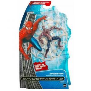 Spider-Man with midnight stealth costume (Spider-Man 3)