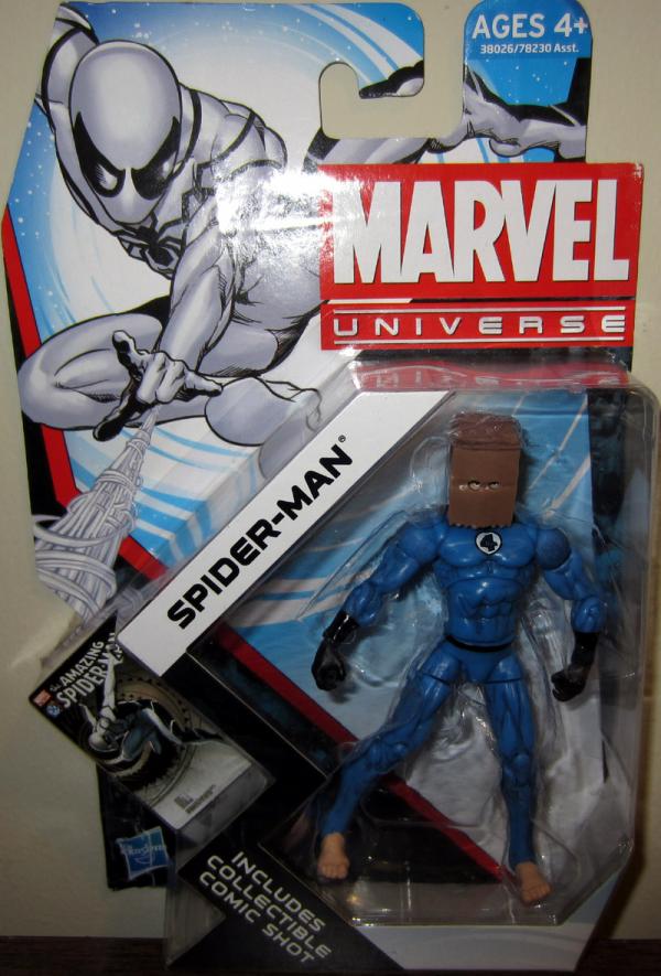 Spider-Man (Marvel Universe, 014, paper bag head, Shattered Dimension)