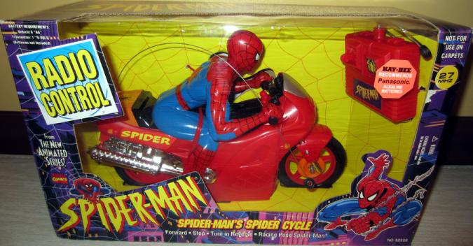Spider-Man's Spider Cycle, radio control (Spider-Man Animated)
