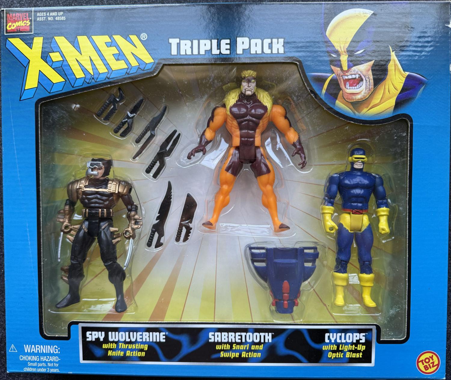 X-Men Triple Pack (Spy Wolverine, Sabretooth & Cyclops)