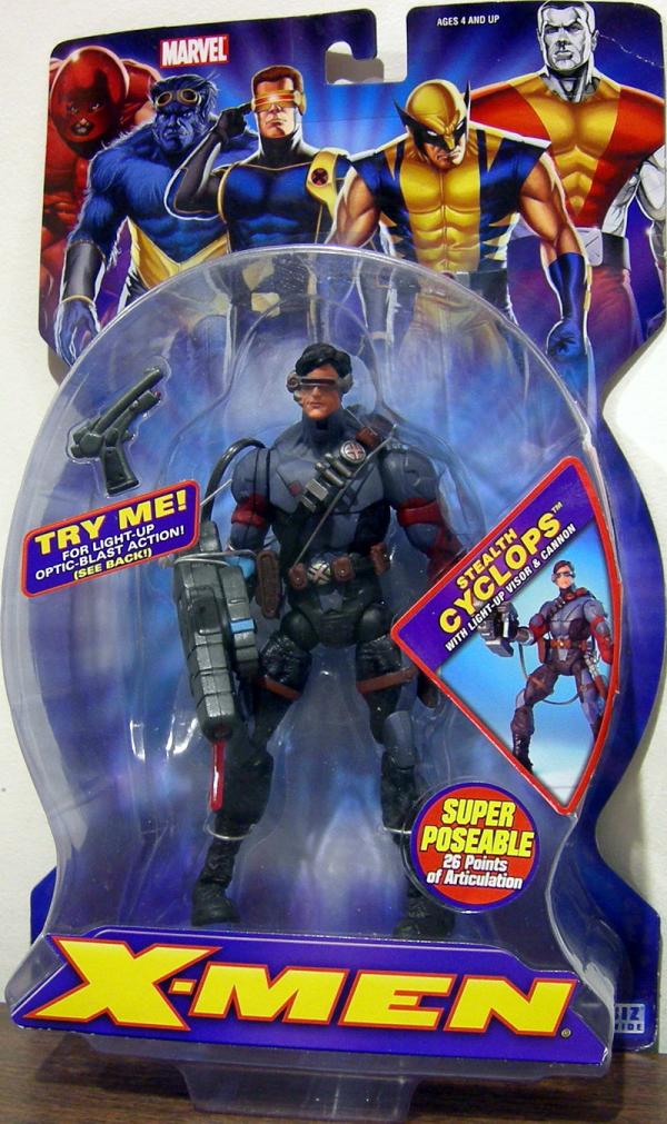 Stealth Cyclops with Light-Up Visor & Cannon (X-Men)