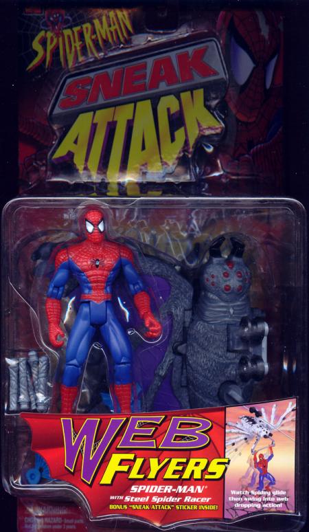 Spider-Man with Steel Spider Racer (Sneak Attack, Web Flyers)