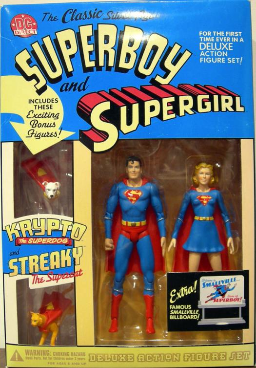 Silver Age Superboy and Supergirl (DC Direct)