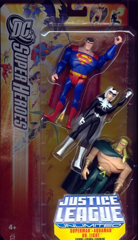 Superman, Aquaman & Dr. Light 3-Pack (DC SuperHeroes)