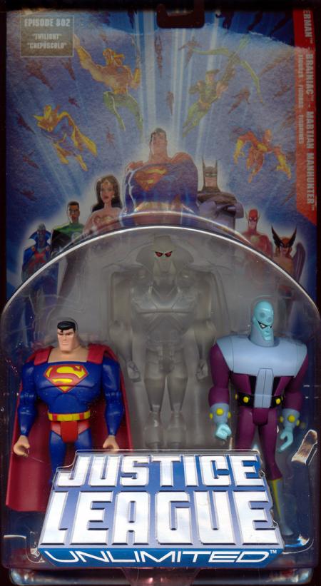 Superman, Brainiac & Martian Manhunter 3-Pack (Justice League Unlimited)