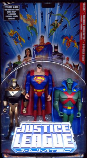 Superman, Martian Manhunter & Booster Gold 3-Pack (Justice League Unlimited)