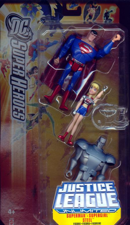 Superman, Supergirl & Steel 3-Pack