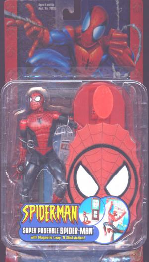 Super Poseable Spider-Man with magnetic leap n stick action