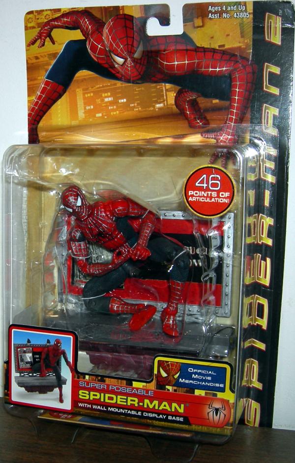 Super Poseable Spider-Man 2 (with wall mountable display base)
