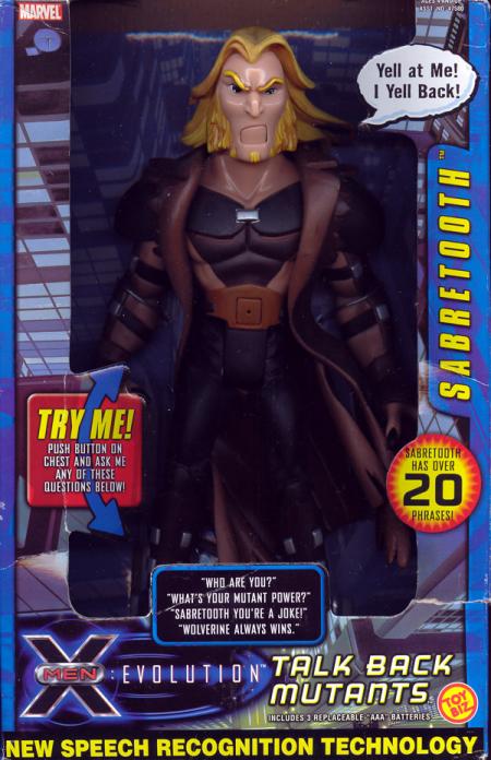 Zag Toys Marvel Universe Nog'Nz SABRETOOTH X-Men Mini Figure Mint OOP 
