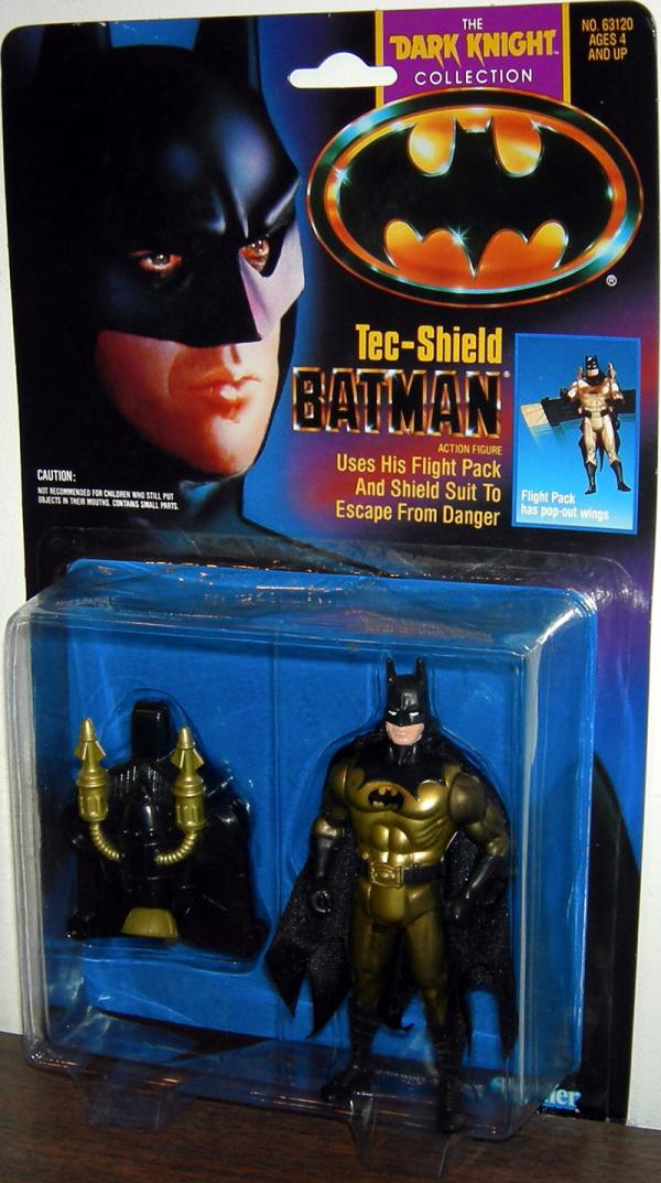 Tec-Shield Batman gold pull Action Figure Kenner