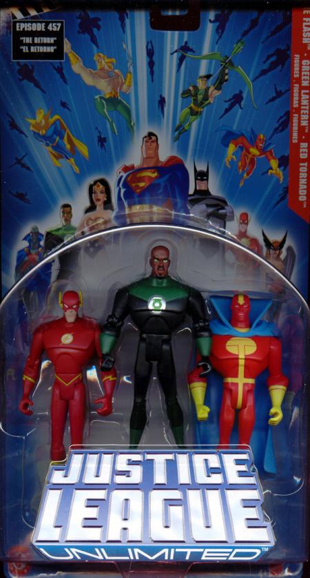 The Flash, Green Lantern & Red Tornado 3-Pack (Justice League Unlimited)