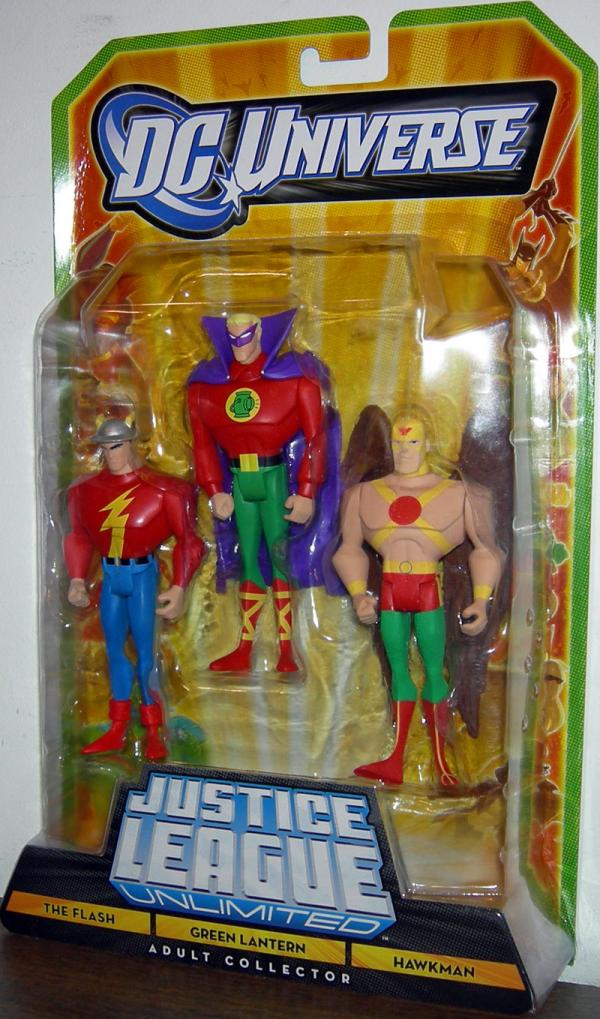 The Flash, Green Lantern & Hawkman 3-Pack