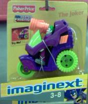 The Joker with vehicle (Imaginext)