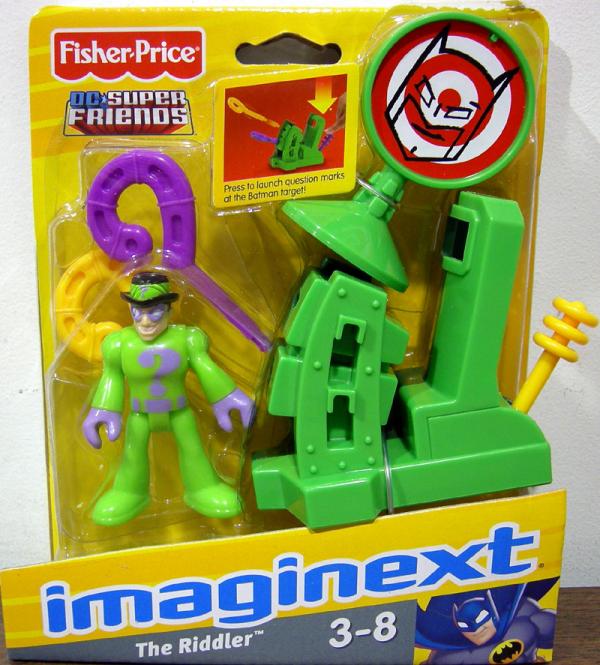 The Riddler with question mark launcher (Imaginext)