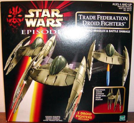 Hasbro Star Wars Trade Federation Droid Fighters Episode 1 Action Figure for sale online 