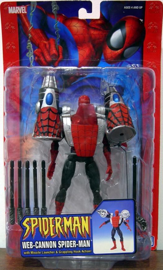Web-Cannon Spider-Man Figure Classic Missile Launcher Grappling