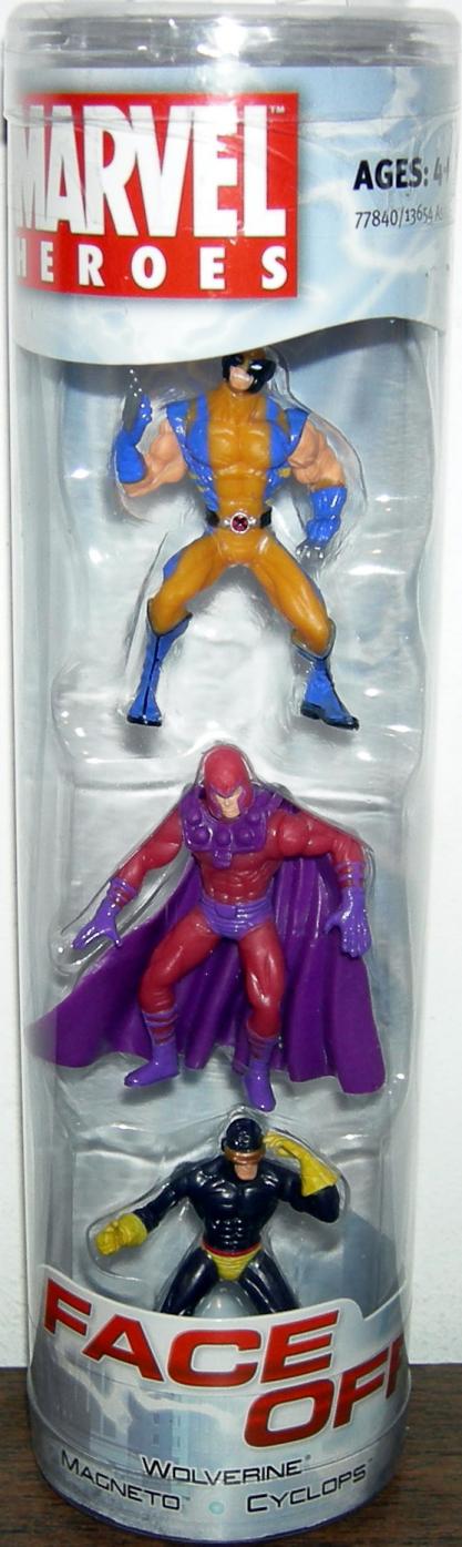 Wolverine, Magneto & Cyclops 3-Pack (Face Off)