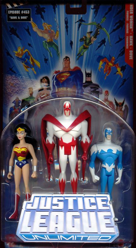 Wonder Woman, Hawk & Dove 3-Pack (Justice League Unlimited)