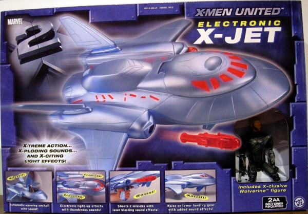 X-Men United Electronic X-Jet Toy Biz vehicle action figure