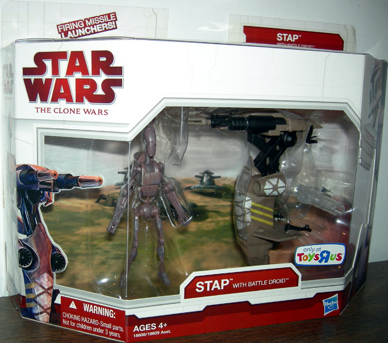 Review and photos of Star Wars S.T.A.P., Battle Droid action